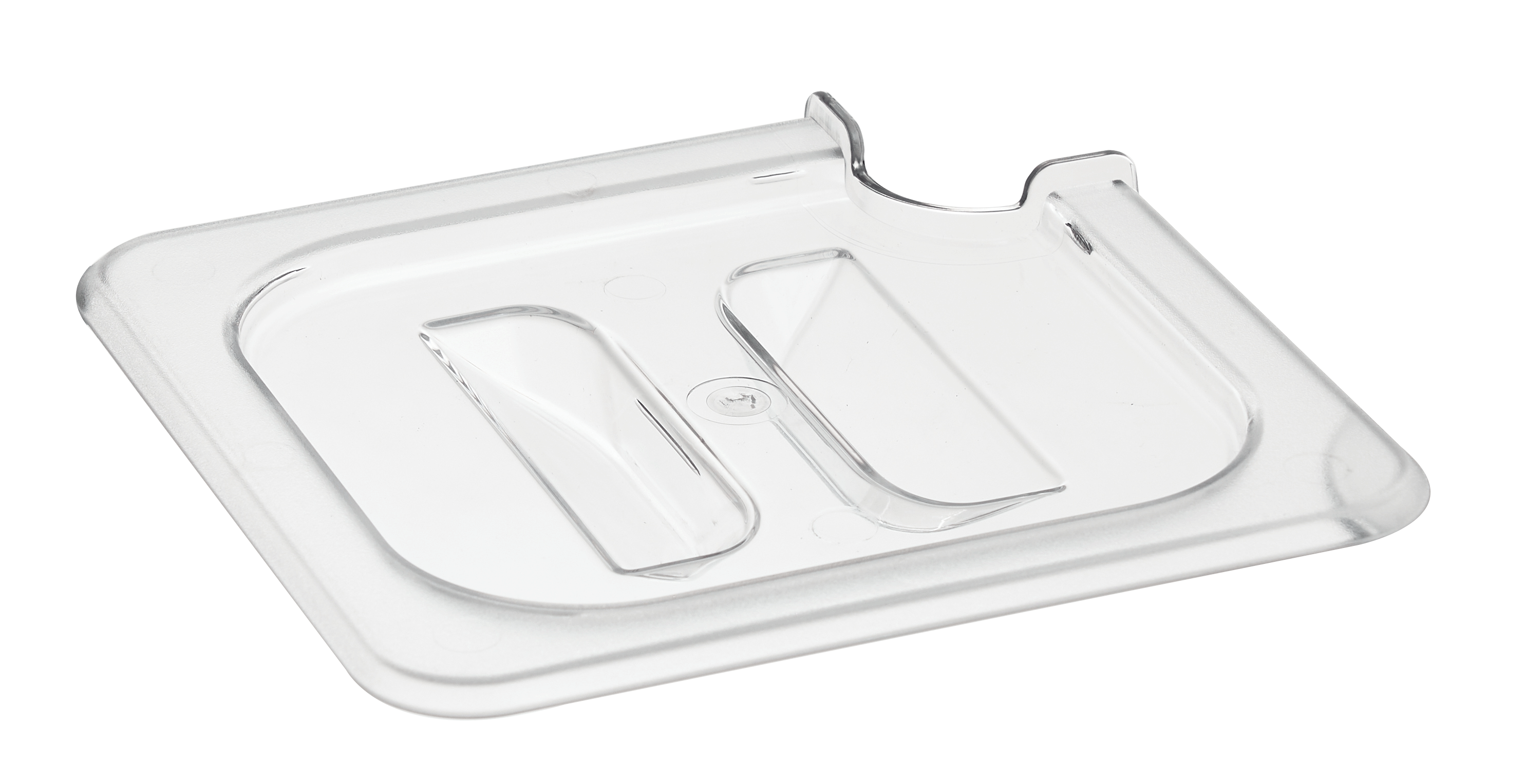 LID GN1/6 AMB TEMP Notched – NSF Certified Polycarbonate Lid w/ Cutout