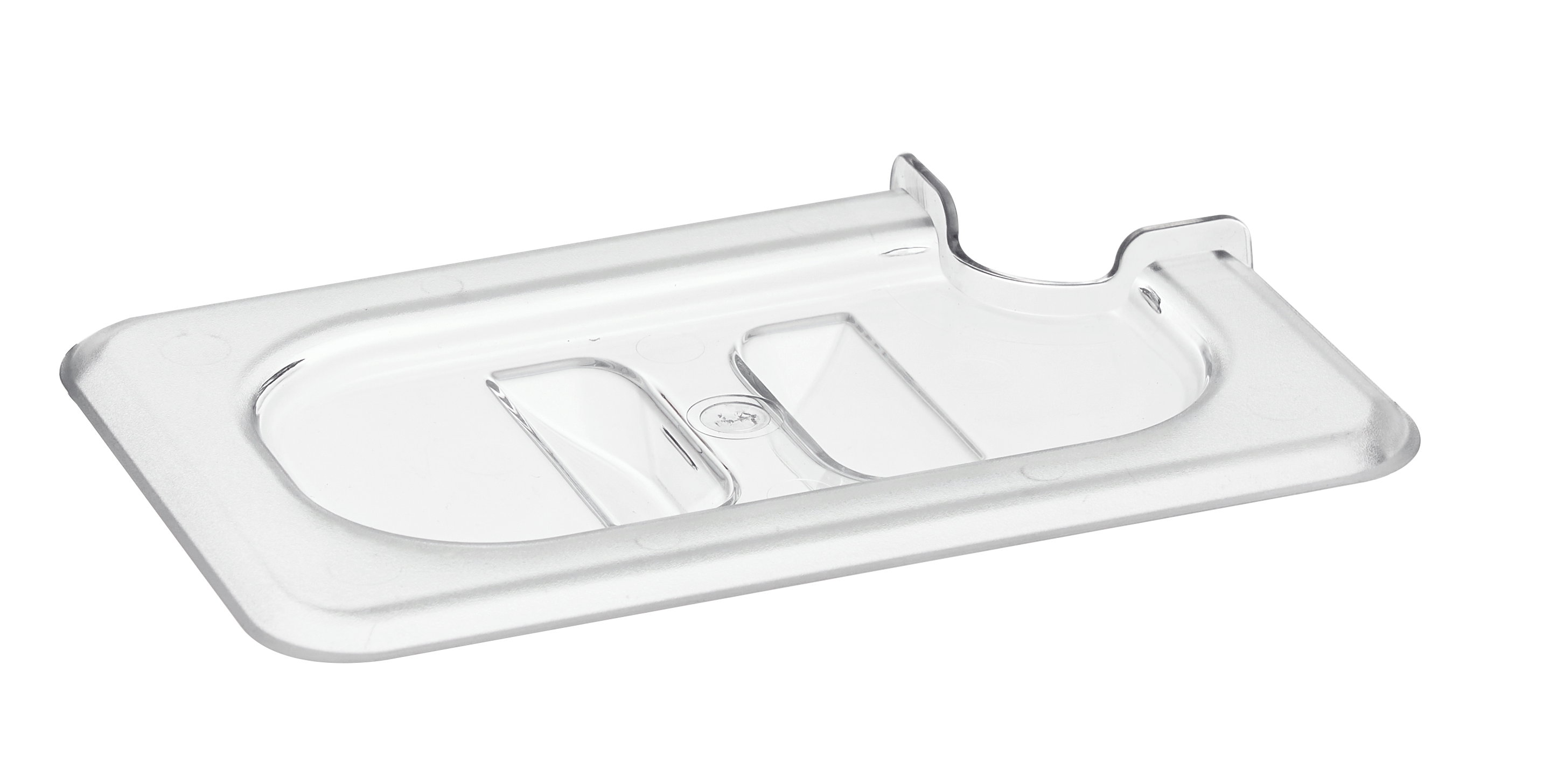 LID GN1/9 AMB TEMP Notched – NSF Certified Polycarbonate Lid w/ Cutout