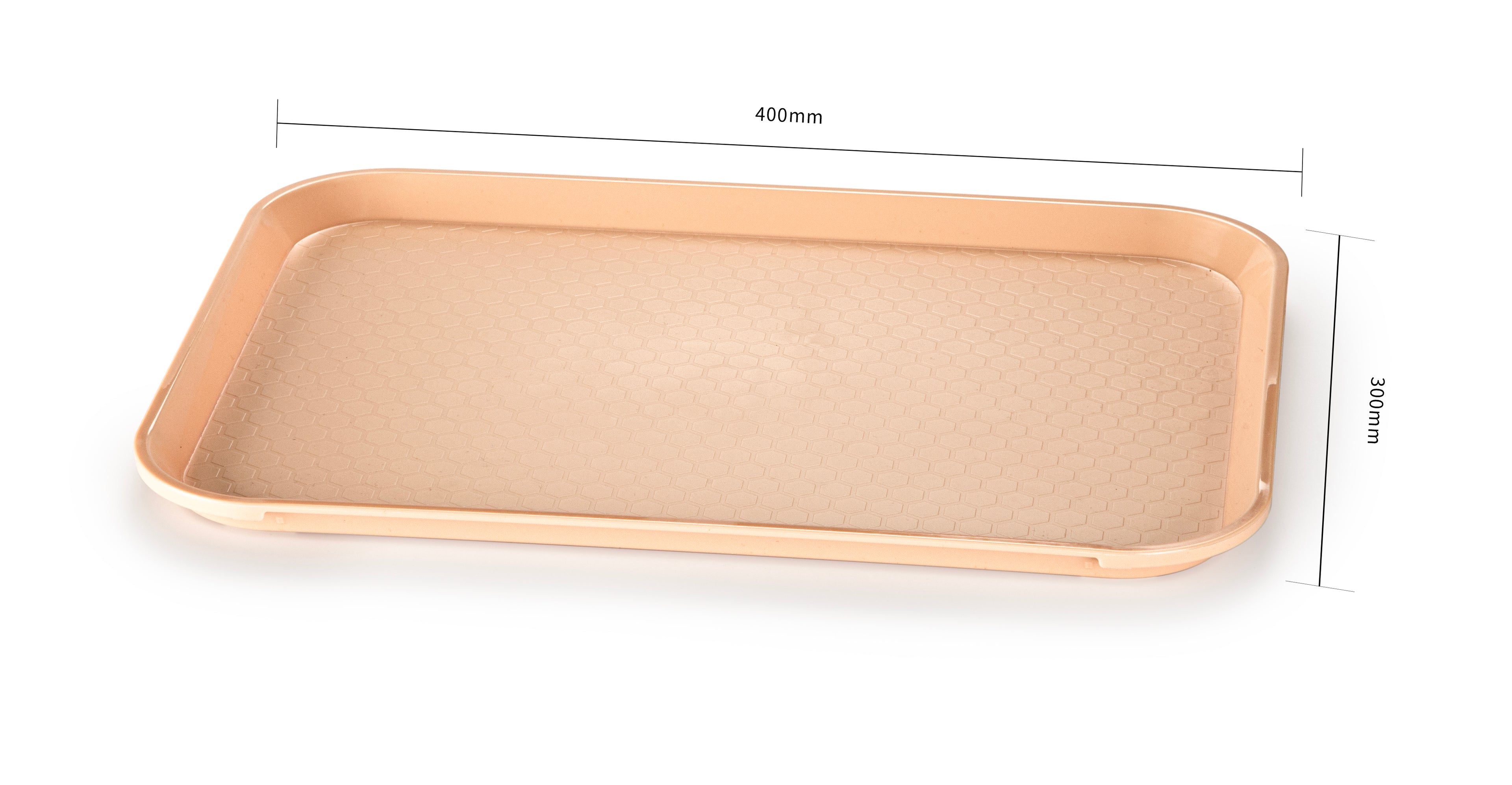 TRAY 1216 Light Peach – Food Grade Serving Tray 400×300mm