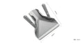 FRIES SCRAPER Dual Handle – NSF Certified French Fry Scoop 230×200×45mm