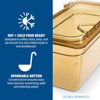 PAN GN1/1 HIGH TEMP 2.5" – NSF Certified Flat Bottom GN Pan 525x321x65mm