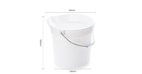 10L NSF certified grey food grade bucket for commercial kitchen use